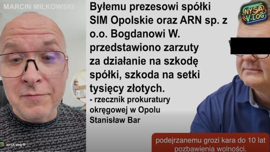 Zarzuty prokuratorskie dla byłego prezesa gminnej spółki.
