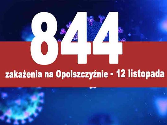 10 zgonów i 844 przypadki zakażeń w Opolskiem - raport 12 listopada 2020