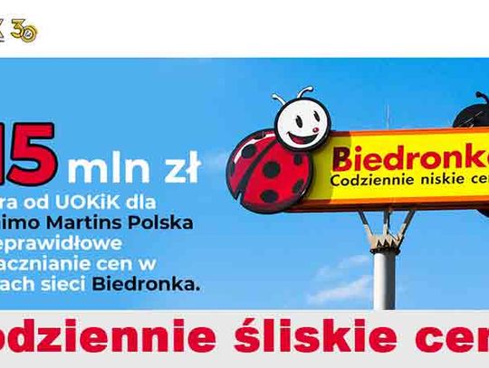 115 mln zł kary na Biedronkę - Ceny w kasie wyższe niż umieszczone na półce