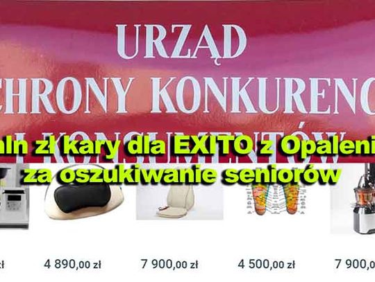  4 mln zł kary Za oszukiwanie seniorów.