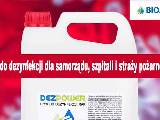 Bioagra przekaże bezpłatnie płyn do dezynfekcji DEZPOWER