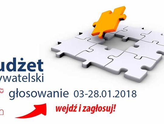 BUDŻET OBYWATELSKI - 3 STYCZNIA RUSZA GŁOSOWANIE!