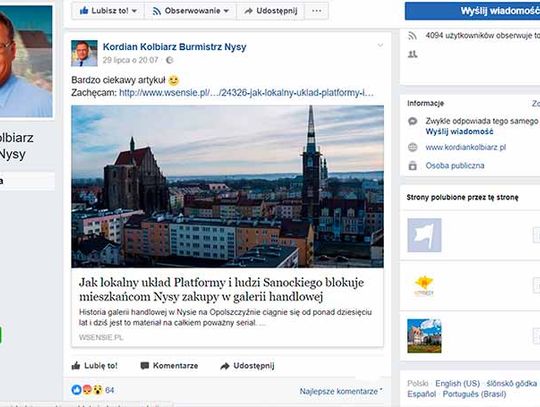 Burmistrz Nysy poleca artykuł z ogólnopolskiego serwisu - wSensie.pl, według niego problem to Totalna Opozycja PO i LN