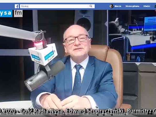 Edward Szupryczyński, Burmistrz Głuchołaz w radio Nysa FM