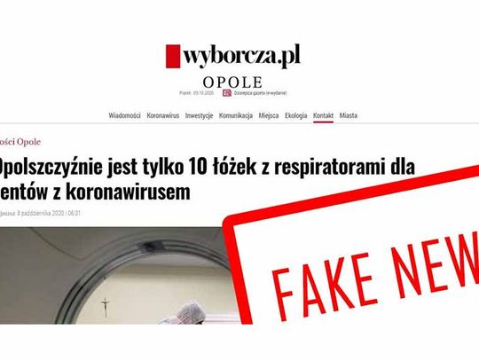 FAKE NEWS: Odpowiedź Wojewody Opolskiego na artykuł Gazety Wyborczej