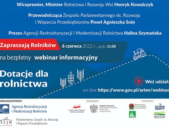 Grupa Azoty wspiera bezpłatne webinary dla rolników