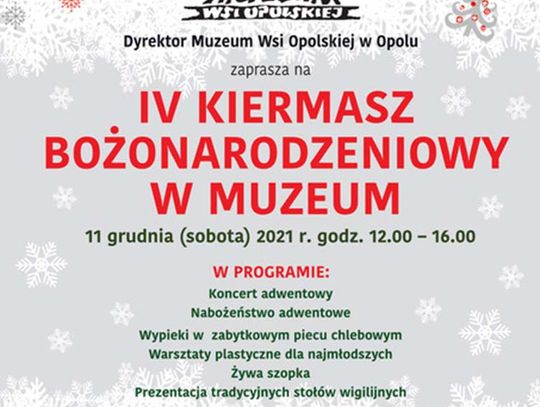  IV Kiermasz Bożonarodzeniowy w Muzeum (11.12.2021)