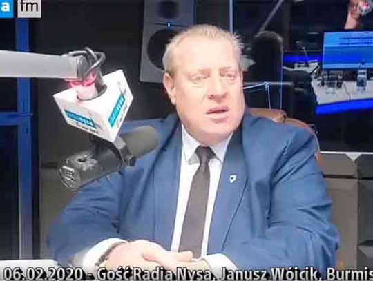 Janusz Wójcik, Burmistrz Korfantowa w radio Nysa FM