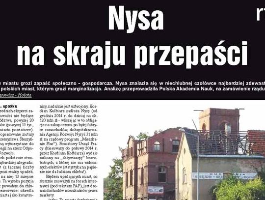 Kolbiarz kontra Hołota. Burmistrz odpiera zarzuty Nowin Nyskich.