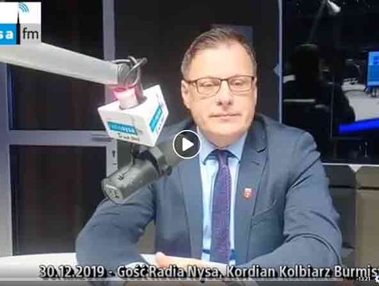 Kordian Kolbiarz w Radio Nysa. - 30 grudnia 2019