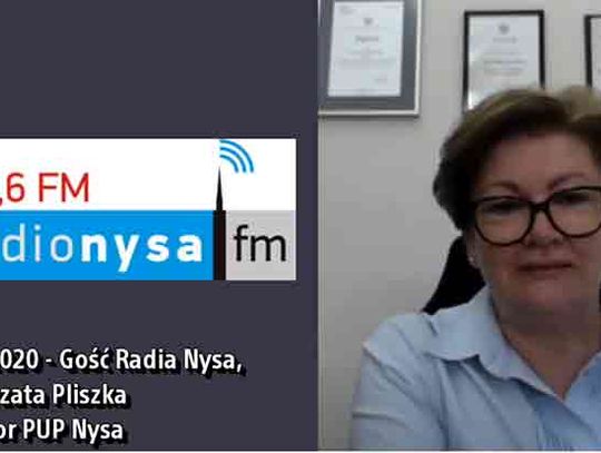 Małgorzata Pliszka, Dyrektor Powiatowego Urzędu Pracy w Nysie w radio NYSA FM