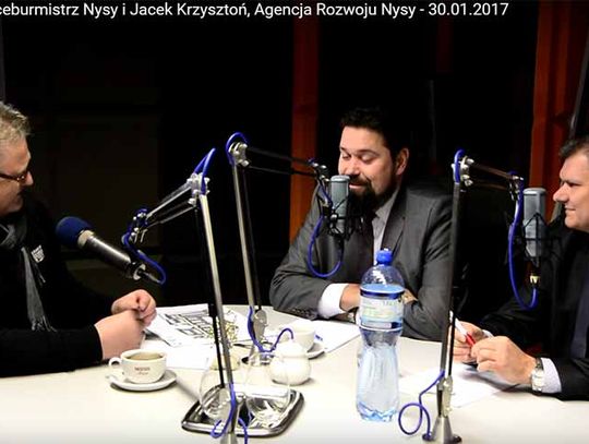 Marek Rymarz, wiceburmistrz Nysy i Jacek Krzysztoń, Agencja Rozwoju Nysy - 30.01.2017