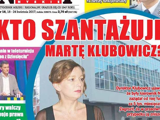 Marta Klubowicz atakuje dziennikarzy. - szantażują mnie!