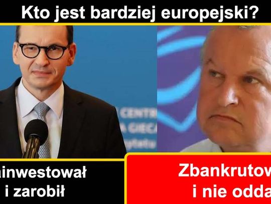 Morawiecki czy Wierdak - kto jest bardziej europejski? - felieton polityka lokalnie.