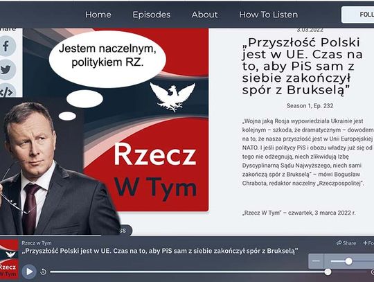 Naczelny Rzeczpospolitej Bogusław Chrabota został politykiem?