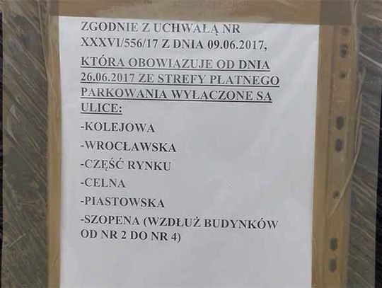 Od dziś na ulicach Celna, Rynek, Wrocławska, Kolejowa, Piastowska oraz Szopena w Nysie kierowcy parkują za darmo.