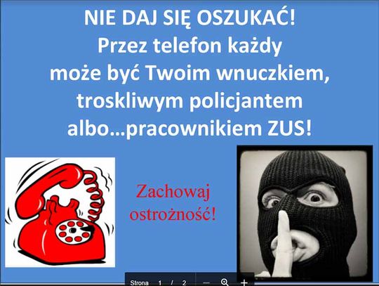 Oszuści mogą przedstawiać się jako pracownicy ZUS