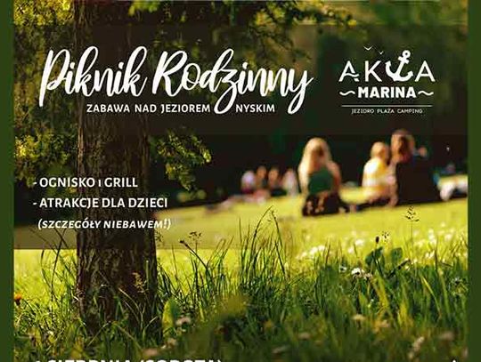 Piknik rodzinny nad Jeziorem Nyskim - 1 sierpnia