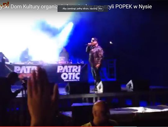 Portal Nysa krytykuje NDK za koncert Popka