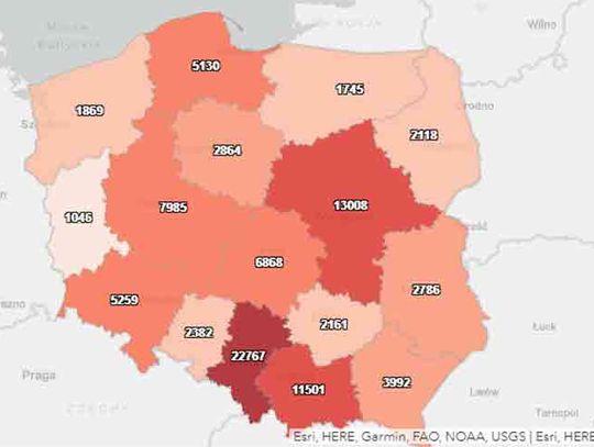 Powiat głubczycki pozostanie w "strefie czerwonej", brzeski i oleski w "strefie żółtej" 