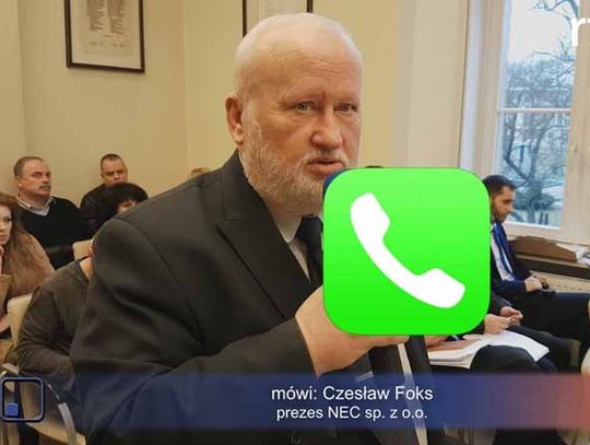 Prezes NEC Czesław Foks dostaje reprymendę burmistrza i ma udzielić informacji o zarobkach.