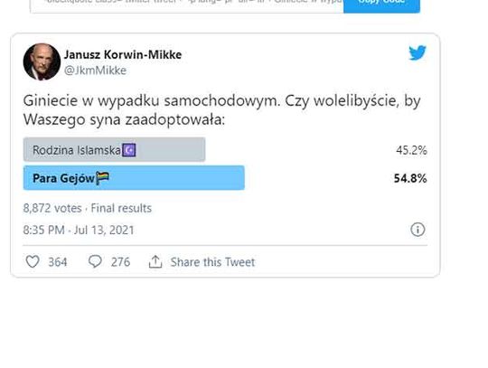 Sonda Korwina Mikke oburzyła poprawnych politycznie - a ja pytam, od kiedy zadawanie pytań to grzech.