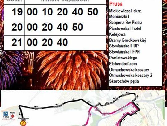 Specjalny rozkład jazdy autobusów podczas Festiwalu Ognia i Wody - obowiązuje 8 lipca