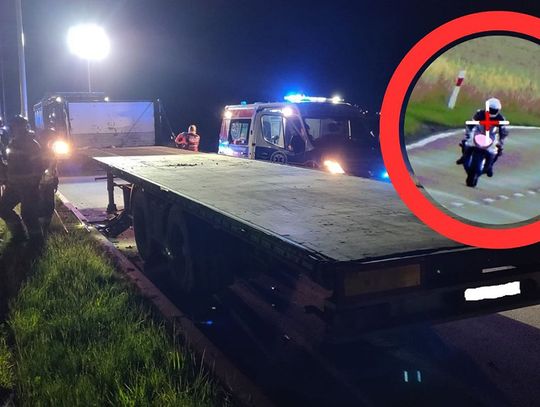 Tragiczny wypadek koło Nysy. 21-latek nie żyje po zderzeniu z naczepą