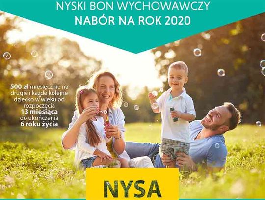 TRWA NABÓR WNIOSKÓW NA BON WYCHOWAWCZY