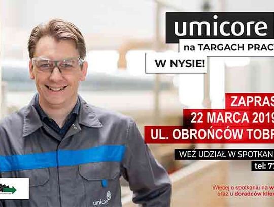 UMICORE NA TARGACH PRACY W NYSIE!