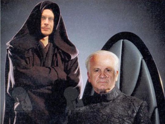 UWAGA NA MEMY CD - STAR WARS,  EPISODE NYSA - Darth Kolbiar i jego mistrz