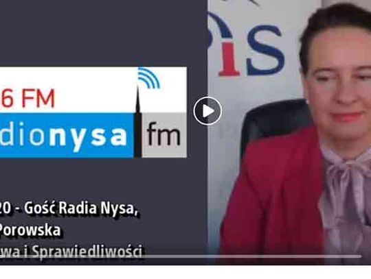 Violetta Porowska, Posłanka Prawa i Sprawiedliwości w radio Nysa - 27.04.2020