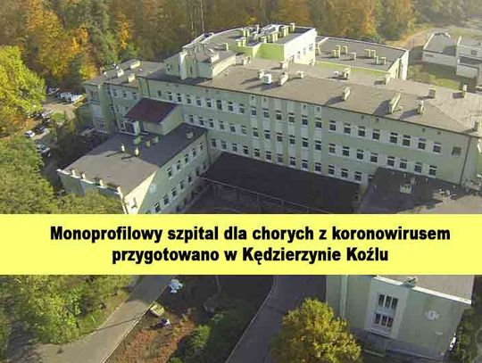 W Kędzierzynie Koźlu powstał szpital monoprofilowy dla osób z koronowirusem 