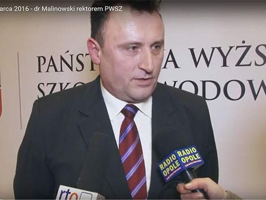 Wiadomości 12 marca 2016 - dr Przemysław Malinowski nowym rektorem PWSZ w Nysie. 