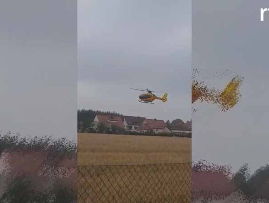 Wypadek helikoptera w Domecku.