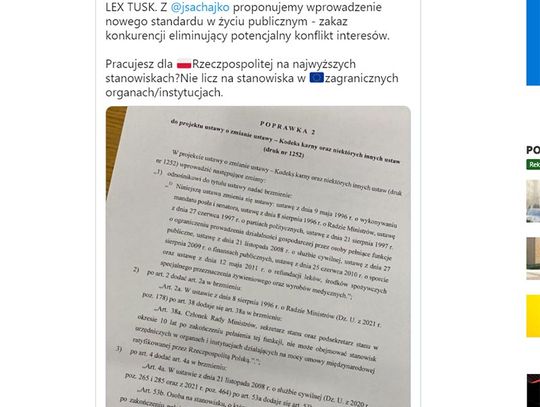 Zakaz konkurencji dla polityków - pracujesz w rządzie, nie będziesz mógł pracować w unii.