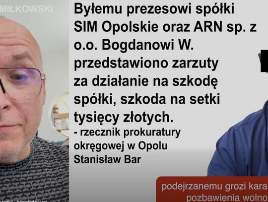 Zarzuty prokuratorskie dla byłego prezesa gminnej spółki.