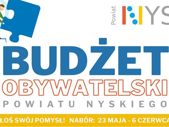 Zgłoś swój pomysł! Rusza Budżet Obywatelski Powiatu Nyskiego