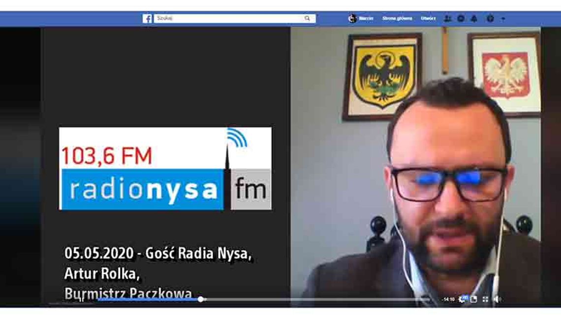 Artur Rolka, Burmistrz Paczkowa w Radio Nysa FM - 05.05.2020