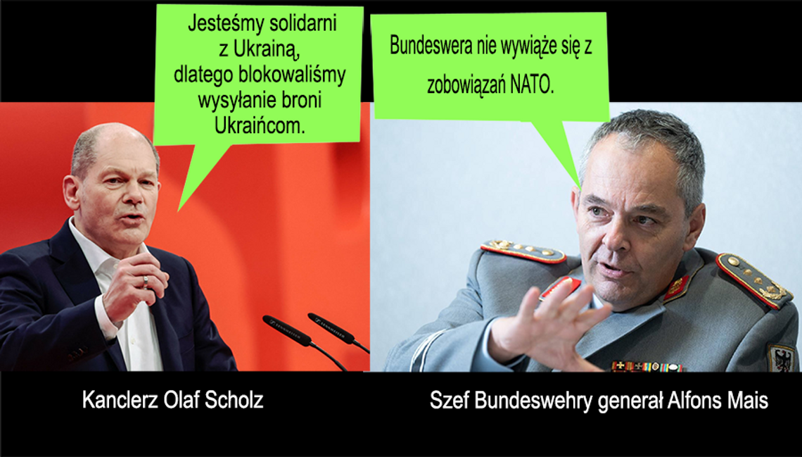 Berlin daje zielone światło Moskwie, szef Bundeswery oświadcza, że Niemcy nie wypełnią zobowiązań NATO.