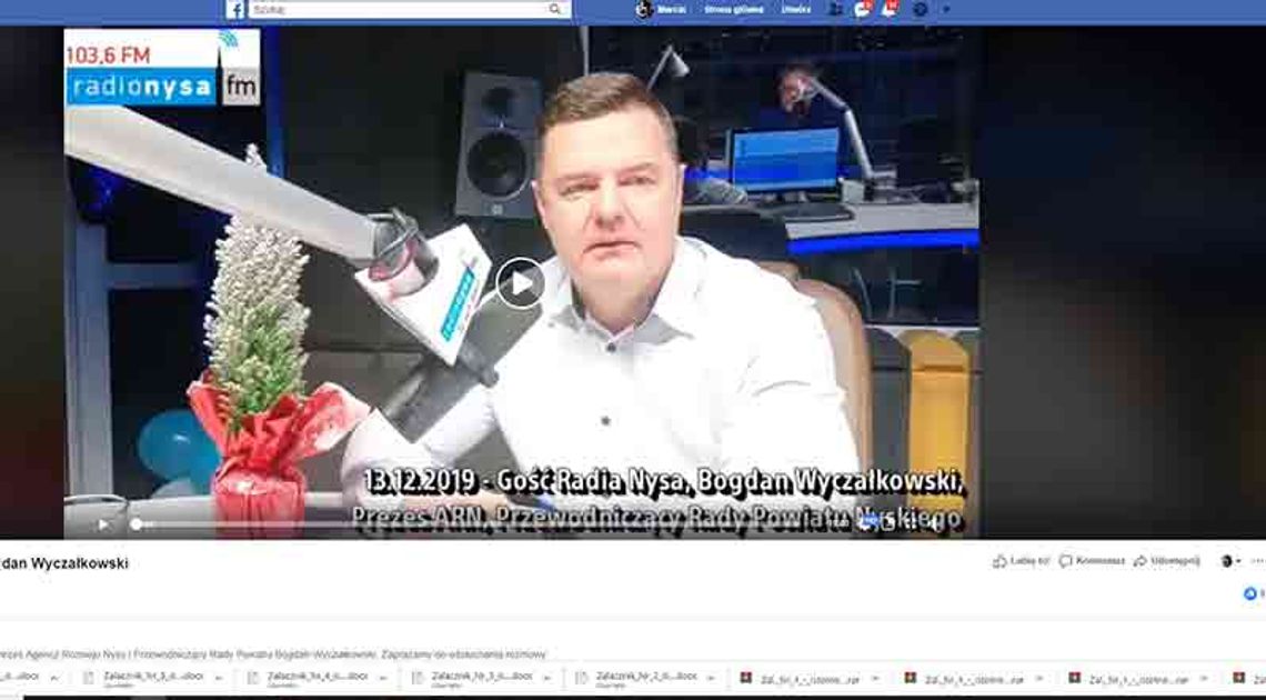 Bogdan Wyczałkowski w Radio Nysa FM 13 grudnia 2019