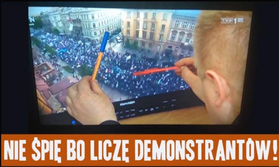 Cała Polska liczy demonstrantów KODu  - Komunikat Ministerstwa Prawdy