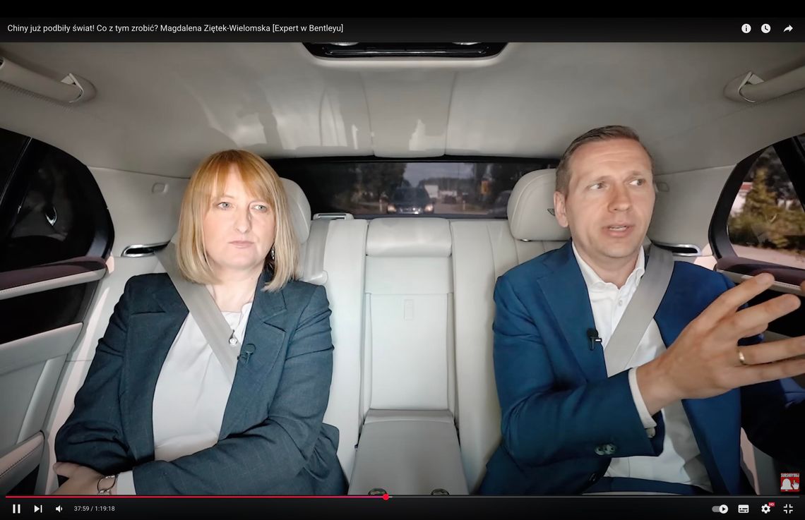 Chiny już podbiły świat! Co z tym zrobić? Magdalena Ziętek-Wielomska [Expert w Bentleyu]