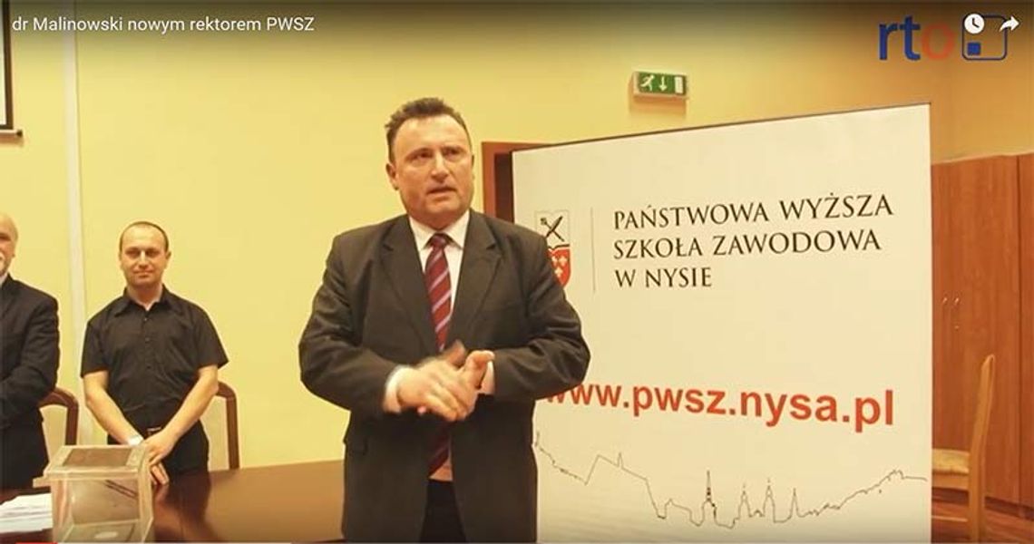 Dr Przemysław Malinowski nowym rektorem PWSZ.