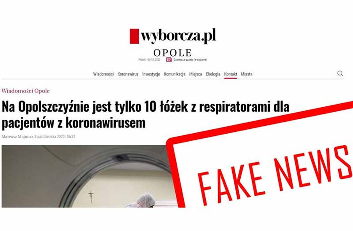 FAKE NEWS: Odpowiedź Wojewody Opolskiego na artykuł Gazety Wyborczej