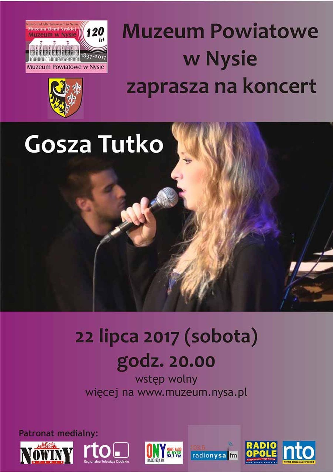 Gosza Tutko - koncert, 22 lipca 2017 (sobota)