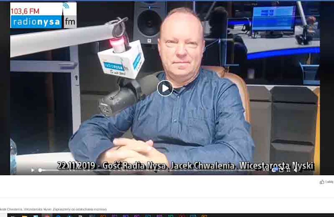 Jacek Chwalenia w radio Nysa