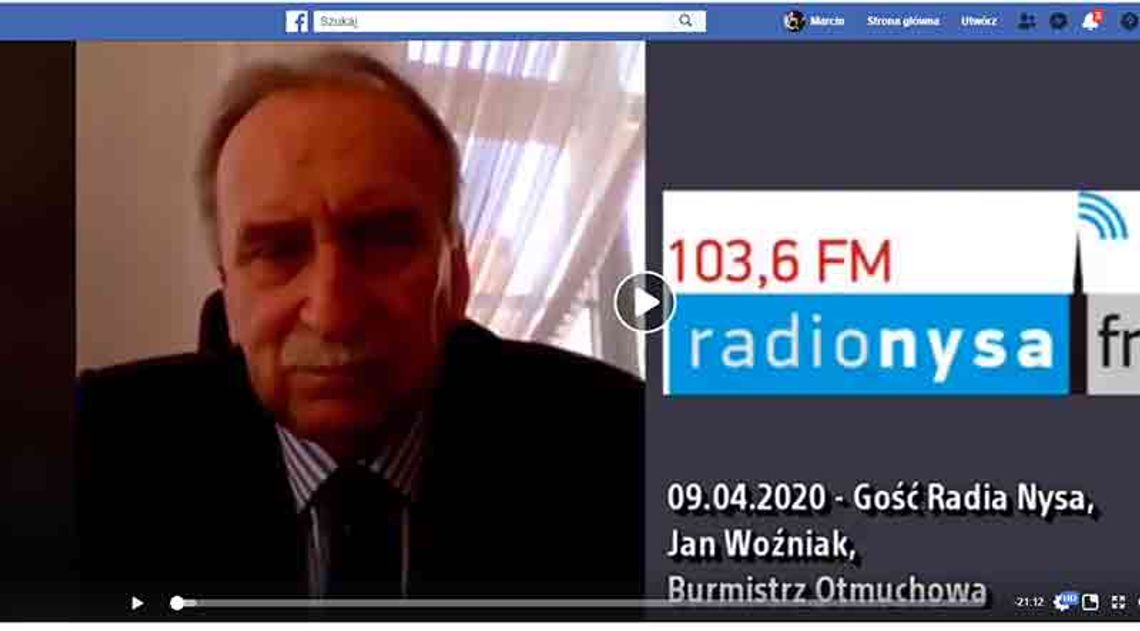 Jan Woźniak, Burmistrz Otmuchowa w Radio Nysa FM - 9.04
