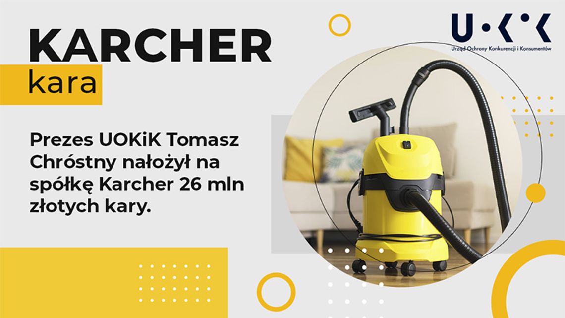 Karcher - 26 milionów kary za długoletnią zmowę cenową.