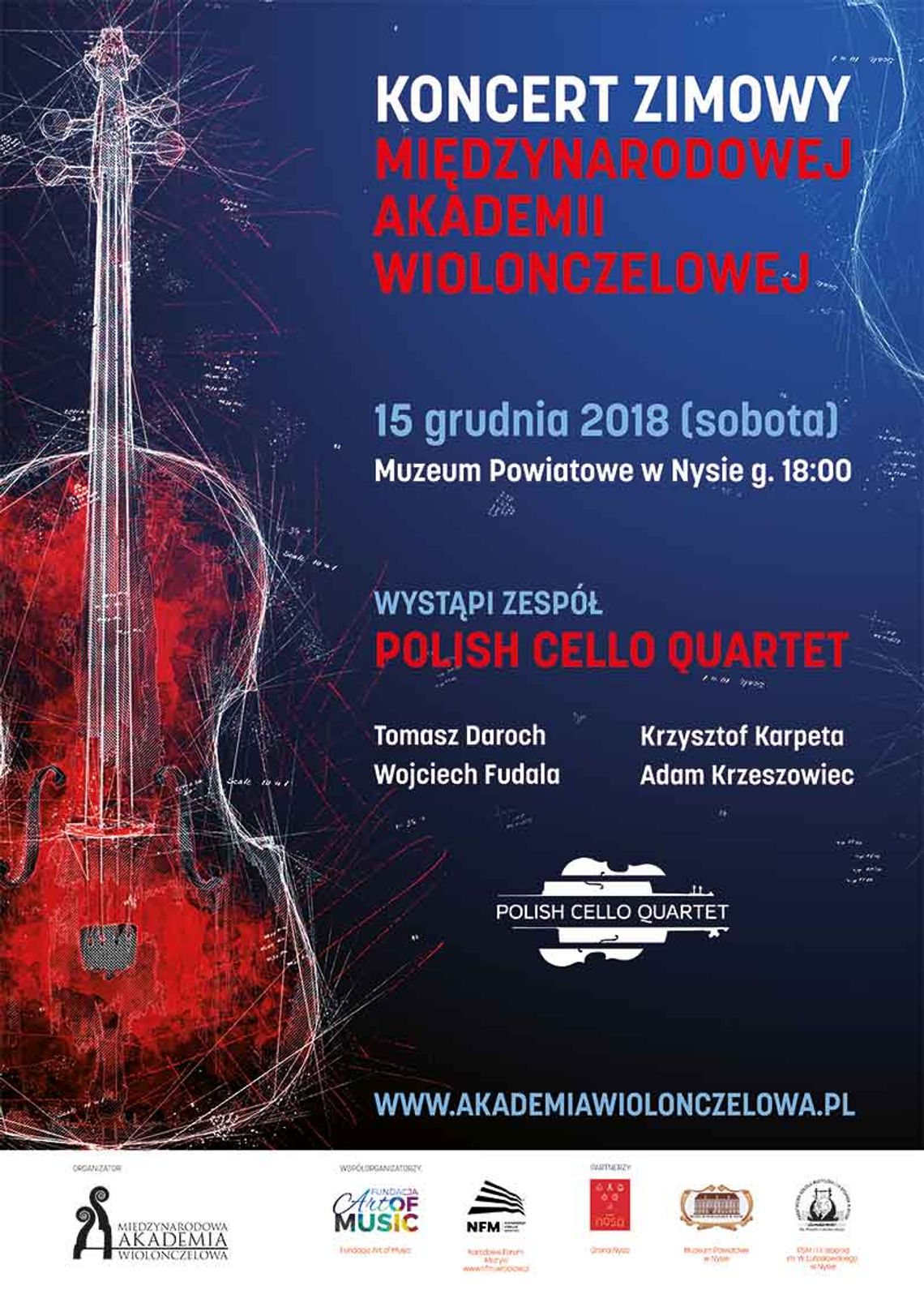 Koncert zimowy- kwartetu wiolonczelowego „Polish Cello Quartet”